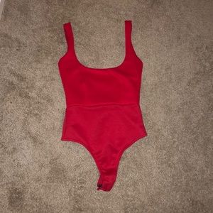 PrettyLittleThing Red Bpdysuit, Size 4